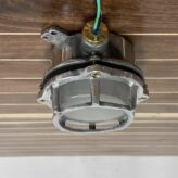 Small Frosted Aluminum Industrial Ceiling Or Passageway Light