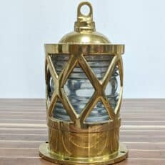 Solid Brass European Style Nautical Piling Post Light With Fresnel Lens (Different Socket) 01