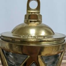 Solid Brass European Style Nautical Piling Post Light With Fresnel Lens (Different Socket) 05