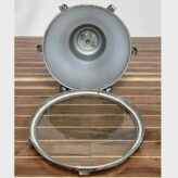 Stainless Steel Nautical Pendant Light With Brass Down Rod