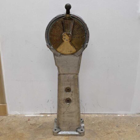 Unique Salvaged Aluminum and Brass Engine Order Telegraph 02 Unique Salvaged Aluminum and Brass Engine Order Telegraph 02