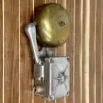 Vintage Aluminum and Brass Alarm Bell