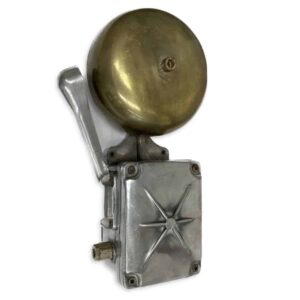 Vintage Aluminum and Brass Alarm Bell