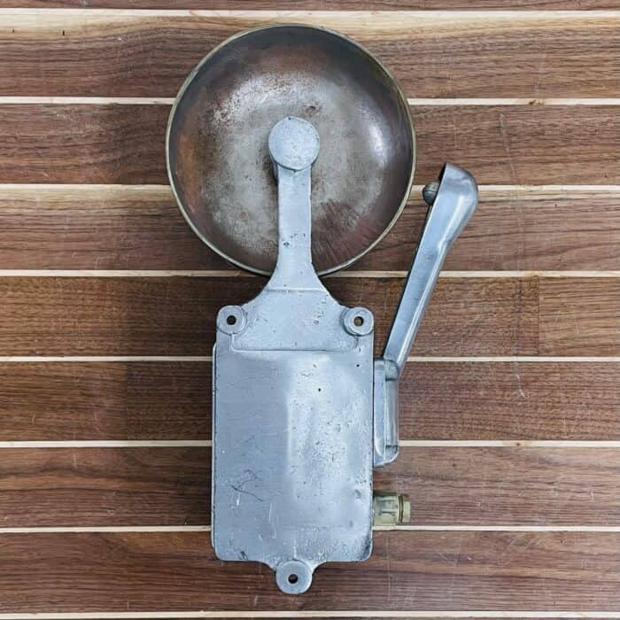 Vintage Aluminum and Brass Emida Alarm Bell