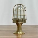 Vintage Brass Caged Nautical Piling Post Light 5-23