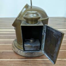 Vintage Brass Great Lakes Compass on Wood Mount 03