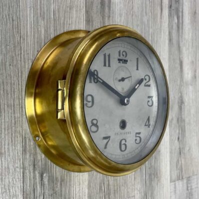 Vintage Brass Nautical Chinese Mechanical Clock