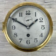 Vintage Brass Nautical Chinese Mechanical Clock