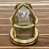 Vintage Brass Unique Patterned Globe Nautical Ceiling Light (3)