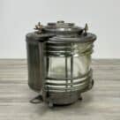 Vintage Galvanized VEB Schiffslaternenwerk 225 Degree Fresnel Lens Running Light