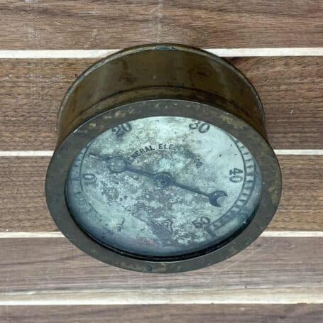 Vintage General Electric Weathered Ashcroft New York Gauge 1-23 (6) Vintage General Electric Weathered Ashcroft New York Gauge 1-23