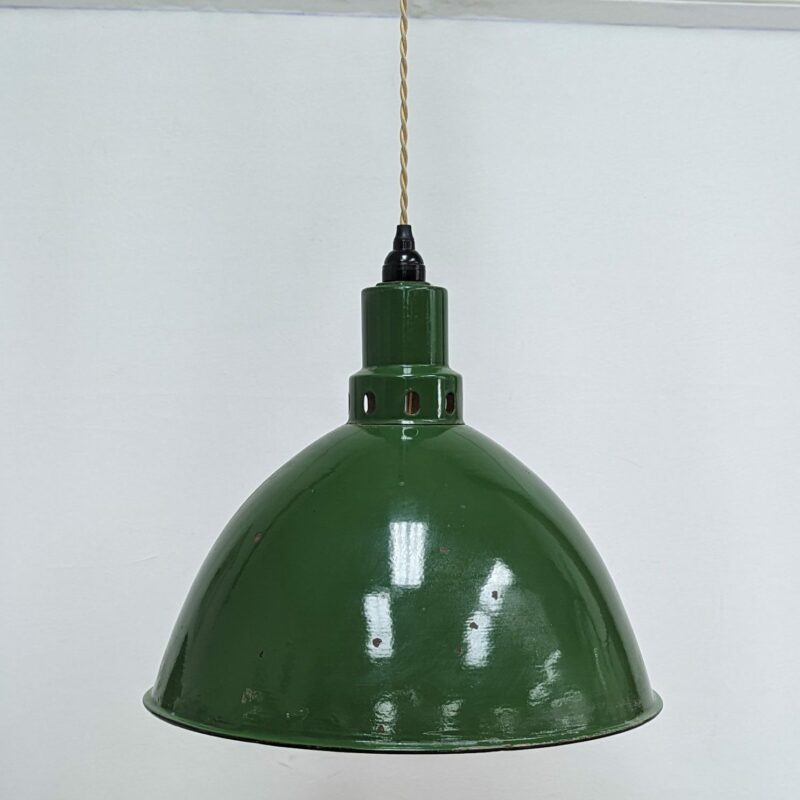 Vintage Industrial Pendant Light - Edison Bulb No Cage