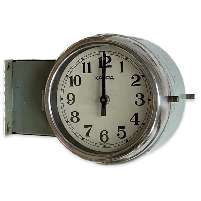 Vintage Kappa Double Sided Ship Clock