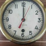 Vintage Russian 1981 Submarine Clock with Brass Accents 03