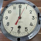 Vintage Russian 1981 Submarine Clock with Brass Accents 08