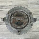Vintage VEB Fortschritt Landmaschinen Galvanized 360 Degree Fresnel Lens Running Light-top