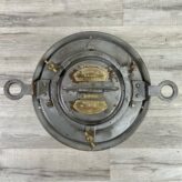 Vintage VEB Schiffslaternenwerk Galvanized Fresnel Lens Running Light-top