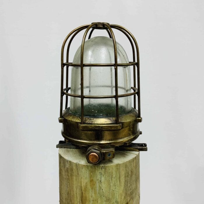 Vintage Weather Tight Cast Brass Nautical Post Light