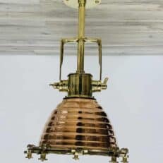 WISKA Copper and Brass Nautical Pendant Light P9-34-1