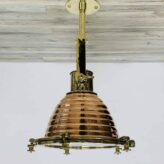WISKA Copper and Brass Nautical Pendant Light P9-34-4