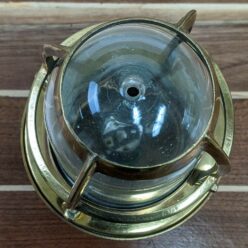 Weathered Small Brass Ceiling Light 03