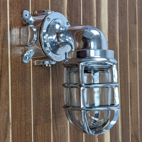 Aluminum Nautical Wall Sconce With Rain Cap 2023 Model 01 Aluminum Nautical Wall Sconce With Rain Cap