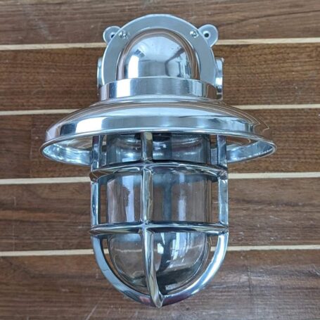 Aluminum Nautical Wall Sconce With Rain Cap 2023 Model 04 front view
