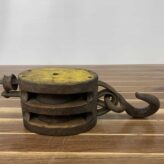 Vintage Great Lakes Double Wood Block Pulley