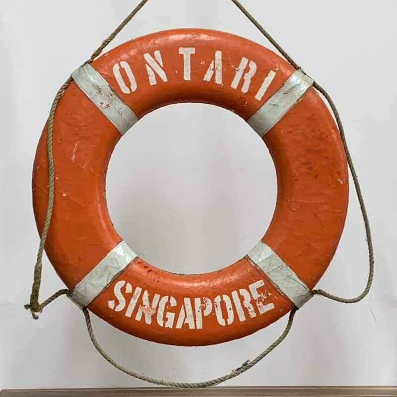 Nautical Ontari Singapore Life Ring-another front view