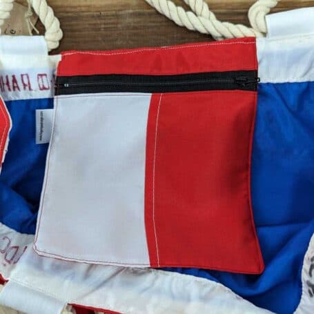 Authentic Nautical Flag Tote Bag - Lia - H 05 Authentic Nautical Flag Tote Bag - Lia - H 05