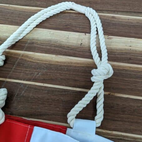 Authentic Nautical Flag Tote Bag - Lia - H 06 Authentic Nautical Flag Tote Bag - Lia - H 06