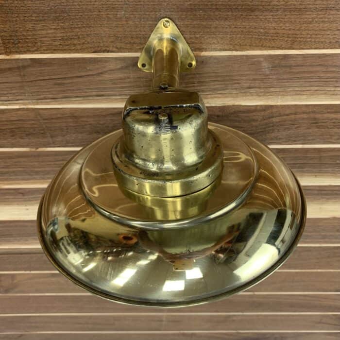 Bright Blue Cast Brass Wall Light With Arm
