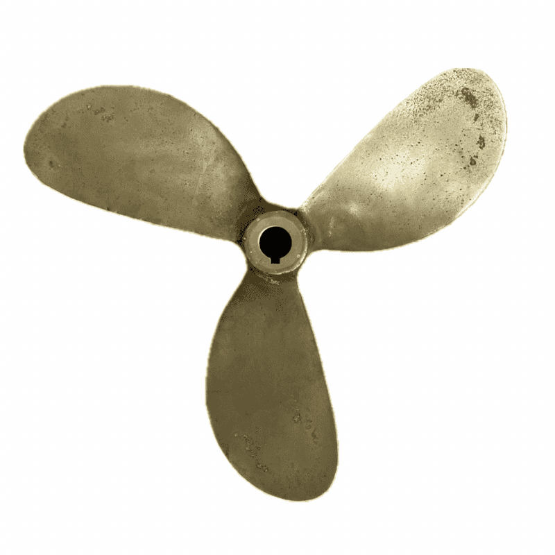 Salvaged 16-Inch Bronze 3 Blade Propeller