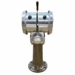 Opposite side view of aluminum and iron ship telegraph