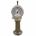 Vintage Nippon Zosenkikai Ship Telegraph close view of faceplate and engine order markings