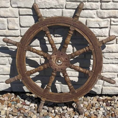 Salvaged 43 Wooden Wheel 0001
