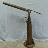 20th Century Brass and Copper Deluge Gun on Wooden Stand 01