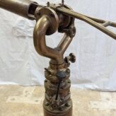 20th Century Brass and Copper Deluge Gun on Wooden Stand 05