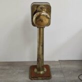 Brass Henschel Corporation Sound-Powered Telephone with Splash-Proof Pedestal 02