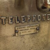 Brass Henschel Corporation Sound-Powered Telephone with Splash-Proof Pedestal 04