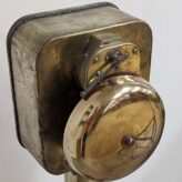 Brass Henschel Corporation Sound-Powered Telephone with Splash-Proof Pedestal 10