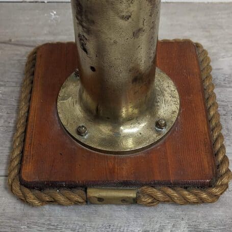 Brass Henschel Corporation Sound-Powered Telephone with Splash-Proof Pedestal 11 base
