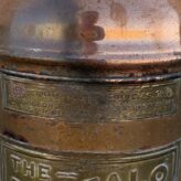 Vintage Copper And Brass Buffalo Fire Extinguisher
