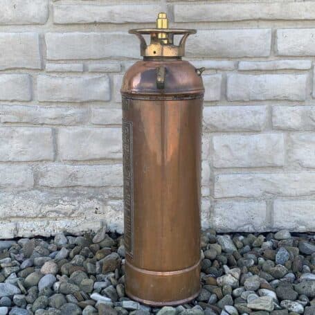 Vintage Copper And Brass Buffalo Fire Extinguisher 05 Vintage Copper And Brass Buffalo Fire Extinguisher