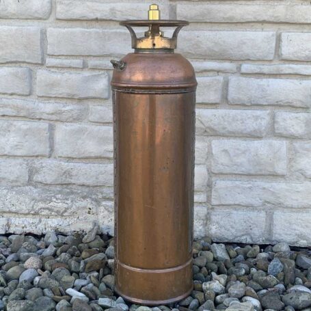 Vintage Copper And Brass Buffalo Fire Extinguisher 07 Vintage Copper And Brass Buffalo Fire Extinguisher