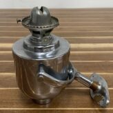 Vintage P & A Chrome Plated Brass Oil Lantern With Wall Mount-side view