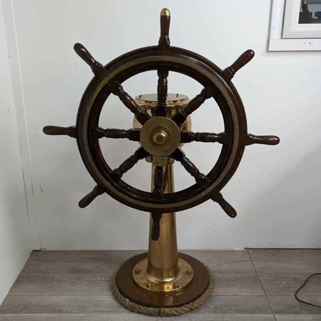 U.S. Navy Brass Steering Station – Jered Industries Inc. Full View