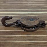 Vintage Block and Pulley - 19inch Total, 8inch Block 03