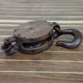 Vintage Block and Pulley - 19inch Total, 8inch Block 04