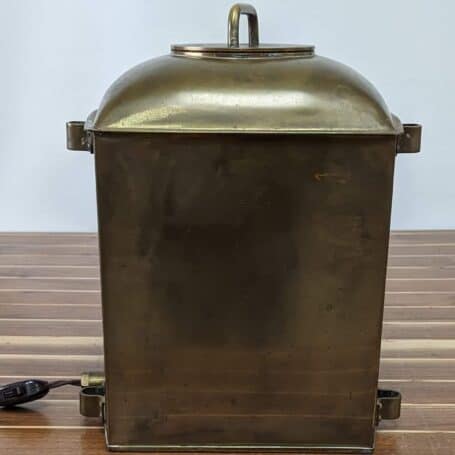Vintage Brass Perko Navigation Light - 90 Degrees, Electrified with Toggle 03 Vintage Brass Perko Navigation Light - 90 Degrees-back view